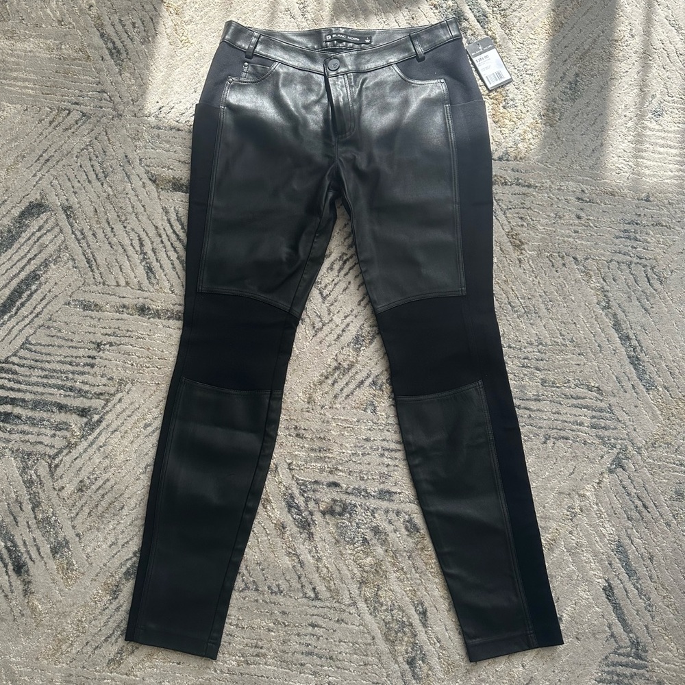 Black Noir Leather pants. Brand new. Size L